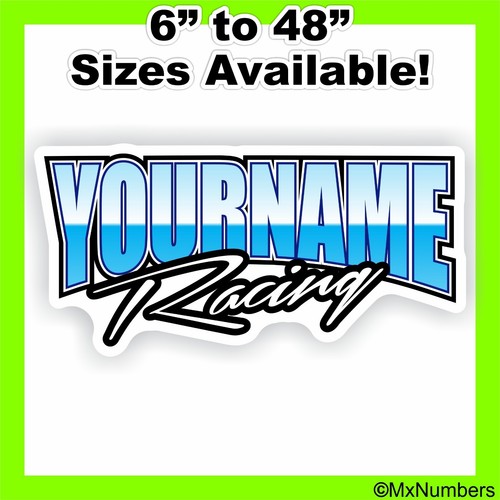 Custom Name Racing Trailer Decal Car IMCA Model Modified Sprint Stock Track - Picture 6 of 17