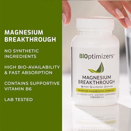 BiOptimizers Magnesium Durchbruch Ergänzung 4.0 - 60 Kapseln - Bild 6 von 6