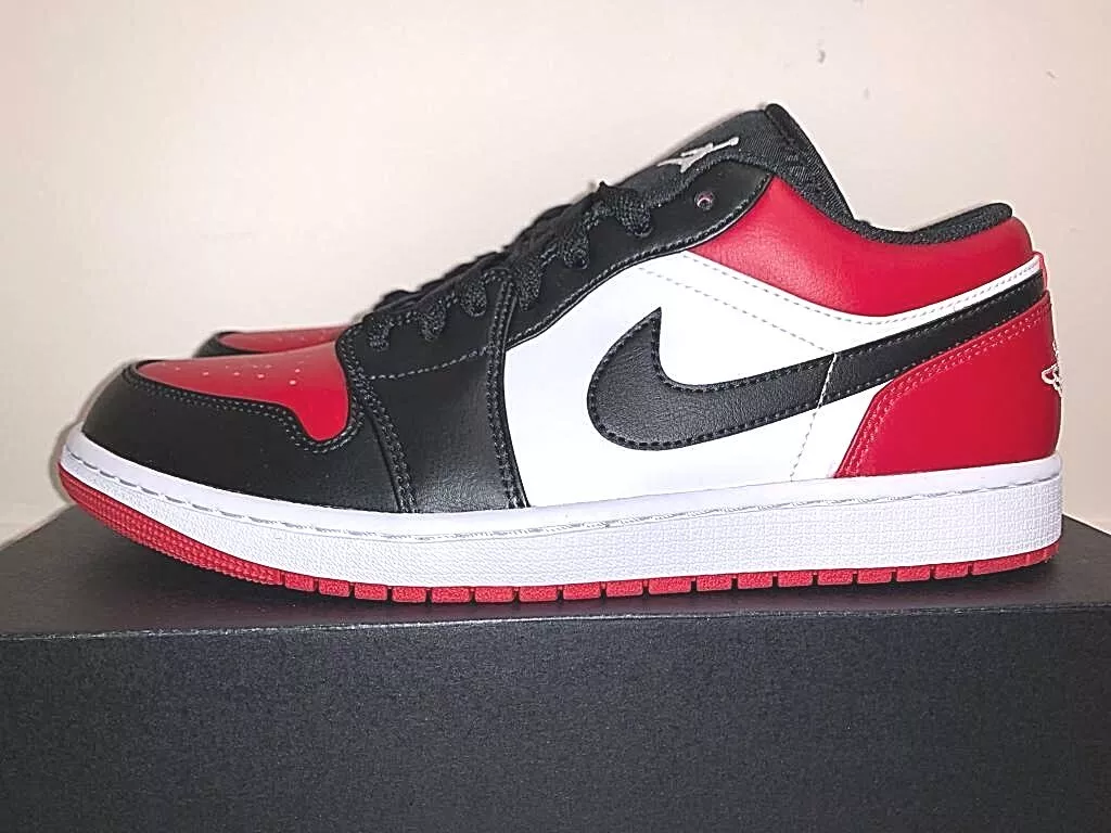 Jordan 1 Low Bred Toe Size US 11 EU 45 DS brand new Worldwide Shipping
