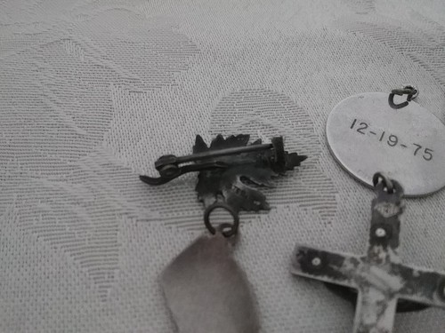 Lotto misto spille e ciondoli argento sterling 20 grammi - Foto 9 di 11