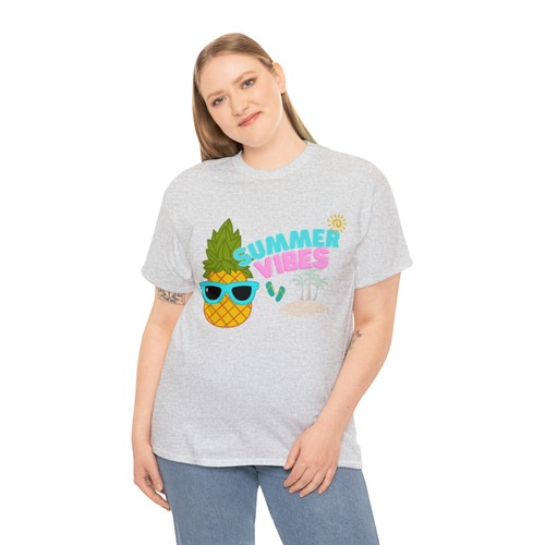 Unisex Heavy Cotton Tee - Summer Time Message for Casual Style - Bild 17 von 37