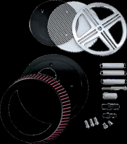 Baron xXx Big Air Kit Cleaner Assembly Chrome Honda VTX1300C 04-09 - Picture 1 of 5