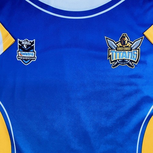 NRL Gold Coast Titans Guernsey Men's Size XL 2005 Team Supporter Rugby League - Foto 18 di 20