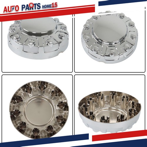 New 2 pcs Front Wheel Center Cap Hub Cap Fit For 2019-2021 Ram 4500 5500 Chrome - Picture 19 of 22