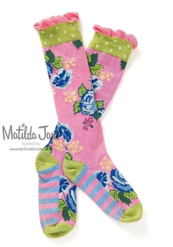MATILDA JANE Brilliant Daydream With Purpose Socks Size Large 1-4 NWT - Picture 1 of 4