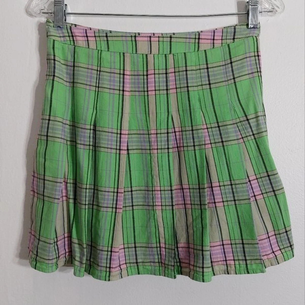 Green pleated top skirt 60