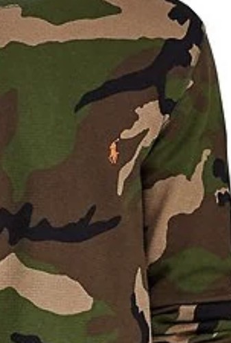 Polo Ralph Lauren Camo Long-Sleeve Waffle Knit Crewneck T-Shirt. Size: S - Picture 2 of 6