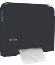 SanJamar Tear N DryElectronic Touchless Recessed Roll Towel Dispenser T8006BKADA