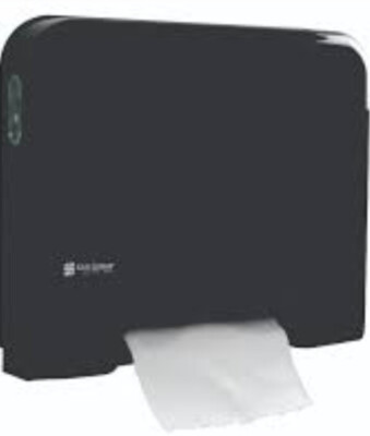 SanJamar Tear N DryElectronic Touchless Recessed Roll Towel Dispenser T8006BKADA