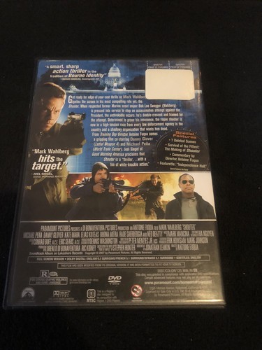 Shooter (DVD, 2007, Full Frame) Unsealed - Picture 2 of 6