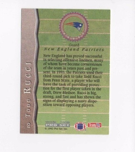 1993 PRO SET ALL-ROOKIES #10 TODD RUCCI INSERT CARD NM/MT PROSET ALL ROOKIE - Picture 2 of 2