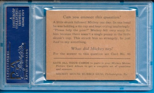 1935 R89 Mickey Mouse #45 Du bist großartig.... Psa 7 - Bild 2 von 2