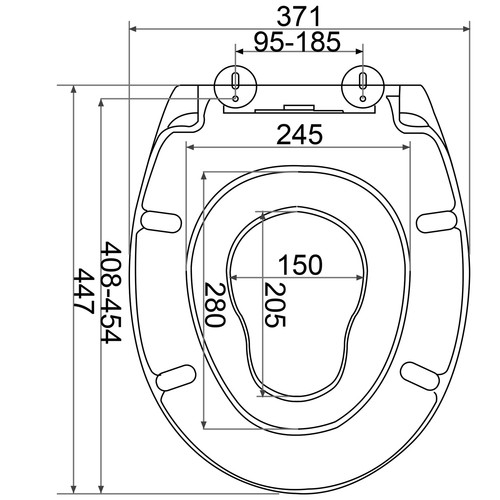 Toilettensitz WC-Sitz Toilettendeckel mit Kindersitz Absenkautomatik neu ws2601 - Bild 7 von 7