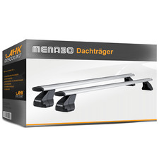 Für Opel Corsa E Fließheck 14-19 MENABO Lastenträger Omega Plus Aluminium silber