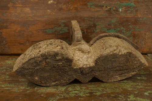 Antigua caja de especias de arte popular de madera primitiva de principios del siglo XIX - Imagen 8 de 12