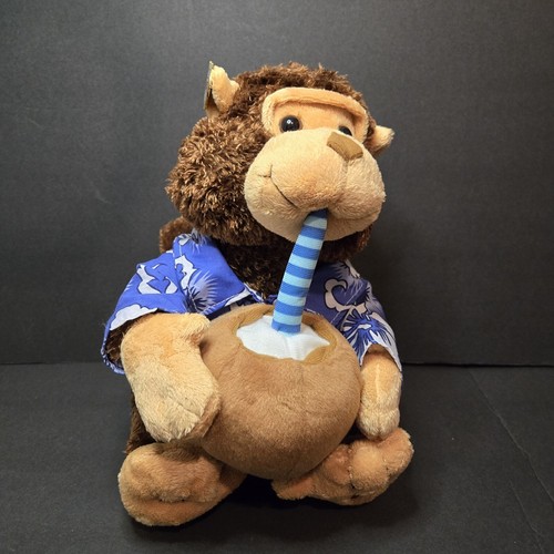 Cuddle Barn Plush Monkey Musical Pina Colada Escape Song Carribean VIDEO BUFFETT - Picture 2 of 23