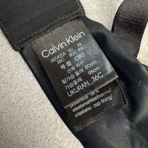 Calvin Klein Bralette Size 36C Liquid Touch Lightly Lined Bra Scoop Neck QF5681 - Picture 9 of 11