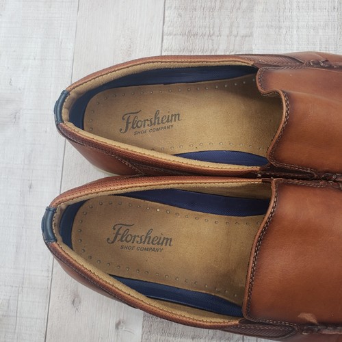 Florsheim Herren Atlantic Slipper Schuhe Braun Leder Mokassinnaht Größe 13M 13316-221 - Bild 7 von 17