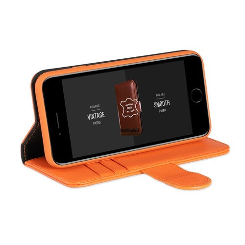 Funda de cartera de cuero genuino para iPhone SE (2022/2020) de Ed Hicks - Bloqueo RFID - Imagen 65 de 69