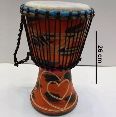 Wooden Drum (Djembe) Size : Height-26cm x Top Diameter-17cm