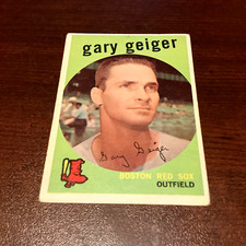 1959 Topps #521 Gary Geiger Boston Red Sox High #