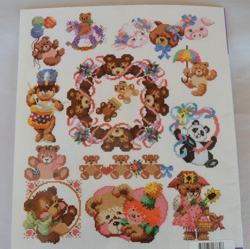 Sam Hawkins Counted Cross Stitch Booklet #728 A Whole Bunch of Bears 27 Charts - Picture 6 of 6