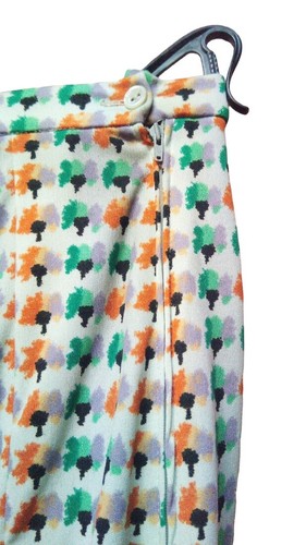 Set Donna 2 Pezzi Gonna (+Camicia) Fantasia Anni '70 Originale Primavera Vintage - Picture 5 of 31