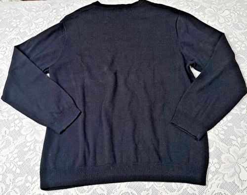 Axcess Sweater Men's XL Pullover V-neck Black Gray Burgundy Argyle Pre-owned - Picture 7 of 9