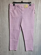 Thereabouts Girls Jeans Straight Leg Pant Sz 16.5 plus Pale Plum