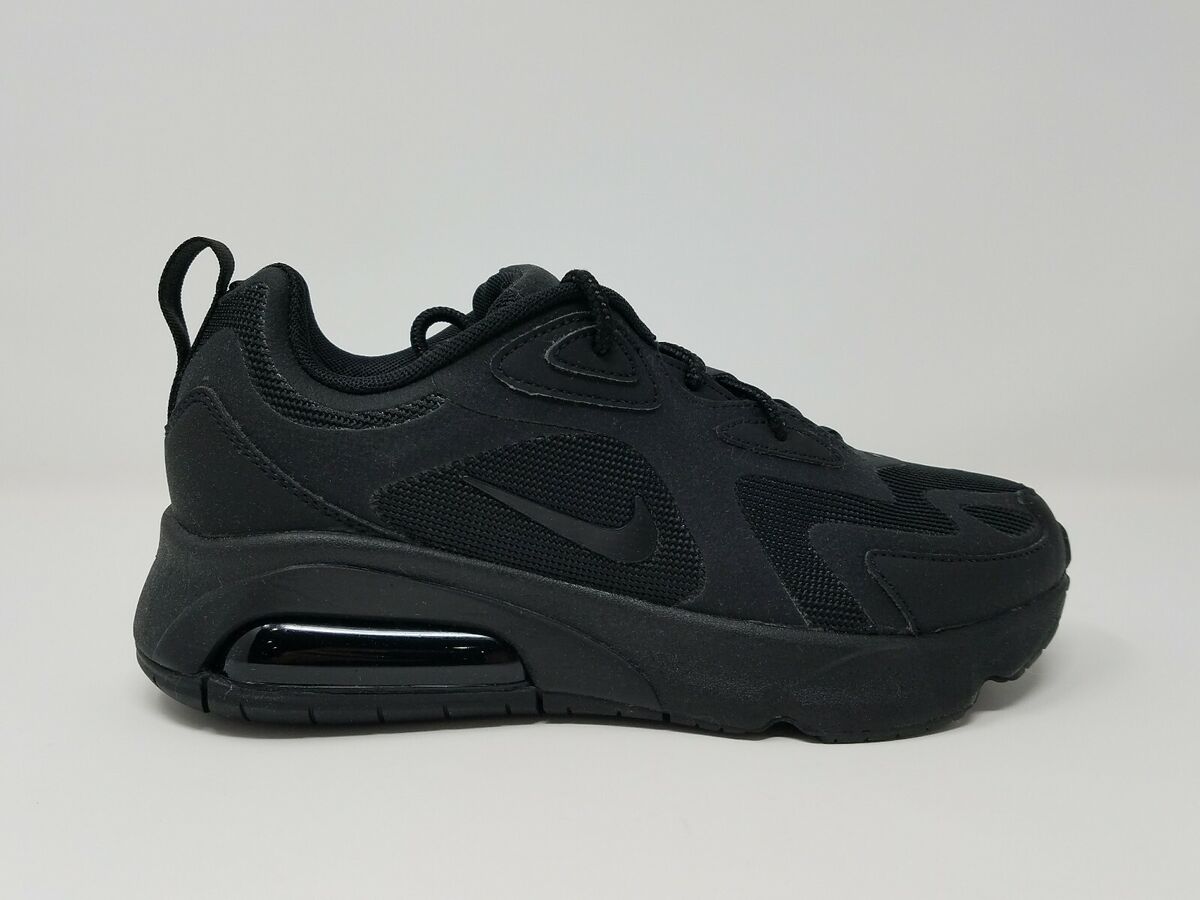 Nike Air Max 200 Women's Triple All Black AT6175-003 Size 6 Nike Air Max 200 Women's Triple All Black AT6175-003 Size 6