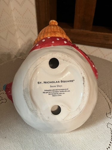 St. Nicholas Square Snow Days Snowman Handle Basket - Picture 3 of 3