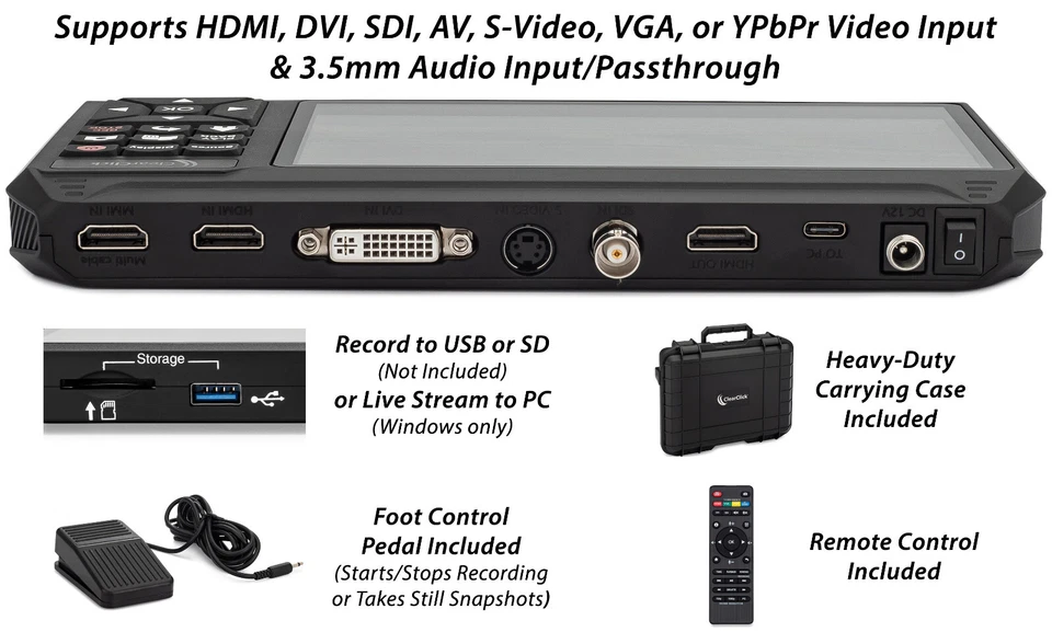 ClearClick HD Video Capture Box Ultimate 3.0 HDMI, DVI, SDI, RCA, AV, VGA, YPbPr - Image 4 of 4