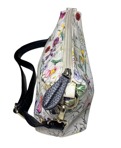 Imoshion White Floral Adjustable Shoulder Strap Purse - Picture 2 of 7