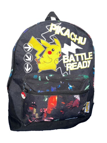 Pokemon Rucksack Kinder Schultasche Jungen Mädchen Teen Pikachu Pokeball Brandneu ohne Etikett - Bild 1 von 11