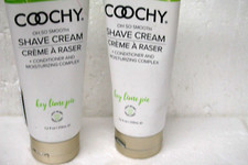 2 count of Coochy Rash Free Moisturizing Shave Cream Key Lime Pie 7.2 oz each