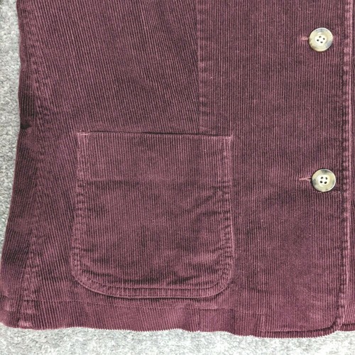 L.L. Bean 3-Button Corduroy Blazer Jacket Women Size 20 Reg Long Sleeves Lined - Picture 8 of 11