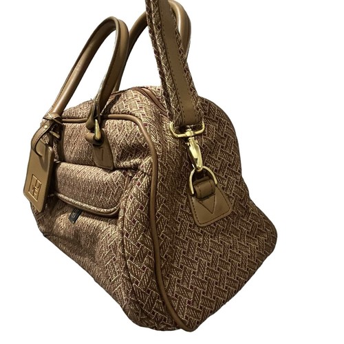 Diane von Furstenberg Tweed Canvas Travel Overnight Carry-On Duffle Bag NWOT - Picture 6 of 8
