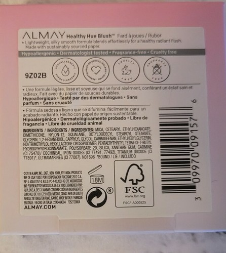Almay Healthy Hue Shade #400 WILD BERRY Blush NEW - Picture 2 of 6
