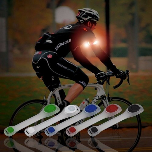 Led Running Armband Yellow Orange White Adjustable Riding Glow Wristbands Light - Picture 7 of 19