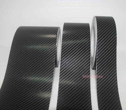 Hágalo usted mismo Adhesivo Negro 4D Textura Fibra de Carbono Cinta Vinilo Envolvente Película Calcomanía AB - Imagen 3 de 7