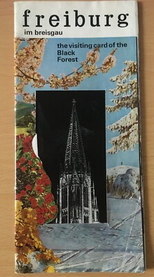 Freiburg Im Breisgau Germany Visiting Guide Brochure with Illustrated Map 1970s