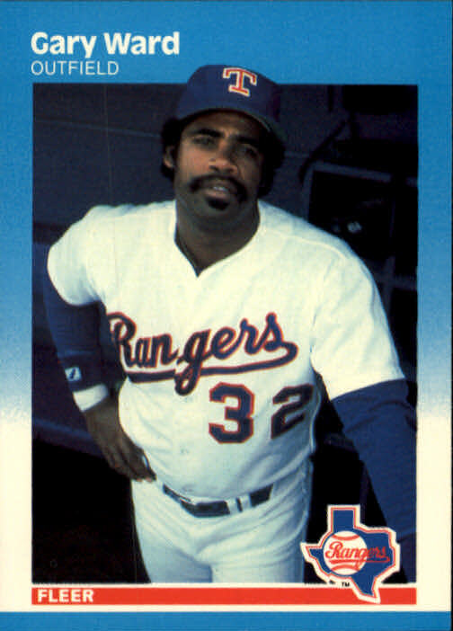 1987 (RANGERS) Fleer Glossy #140 Gary Ward