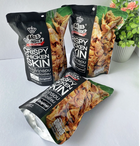 Crispy Chicken Fried Skin Pepper Spicy Snack Papaya Halal Camping Party 30g x5 - Picture 4 of 6