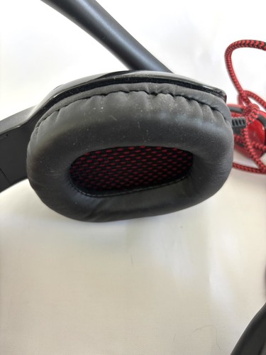 SADES SA-902 Gaming Headset 7.1 Channel Surround Sound USB Black Red w/mic EUC - Picture 3 of 7