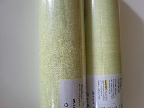 Norwall Wallpaper Rolls 2 Count Green Pattern Vinyl Wall Covering NEW Mint - Picture 5 of 7