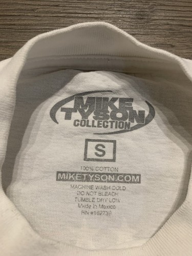 Mike Tyson Shirt Mens Sz S White Graphic Boxing Knockout Magazine Champion Tee - Picture 8 of 8