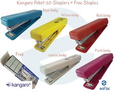 KANGARO Pocket-10 Staplers - 10 Sheets Stapling + 1000 Staples