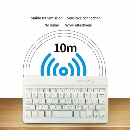 Backlit Bluetooth Keyboard For Onn 10" 100003562 10.1" ONA19TB003 Android Tablet - Picture 7 of 23