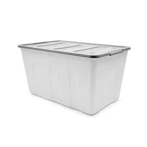 Large Storage Box Heavy Duty Plastic Tub Stackable Lid Organiser Containers Box* - Picture 27 of 28