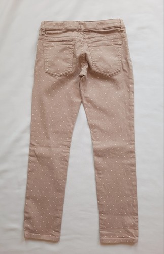 Lacoste Girl's Size 8 Clay Beige Polka Dot Skinny Leg Denim Jeans - Bild 6 von 11